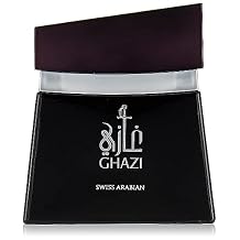 GHAZI, Eau de Parfum 100mL | Citrus, Floral Fragrance for Men with a Woody Finish | Musk, Tonka, Sandalwood, Guaiac Wood, Amber | by Perfume Artisan Swiss Arabian Oud | Intense CologneToilette Spray