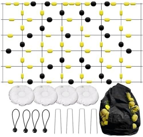 Floor Matrix Deflector, Pro Goalkeeper Reflex Training Equipment, Goalkeeper Deflection for Training, Pro Soccer Training Tool with Carry Bag ＆ Water Bag 2 * 1.6m(6.5 * 5.2ft)