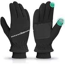 ihuan Winter Waterproof Gloves Ski for Women Men, Cold Weather Warm Thermal Touchscreen Snow Gloves for Running Cycling