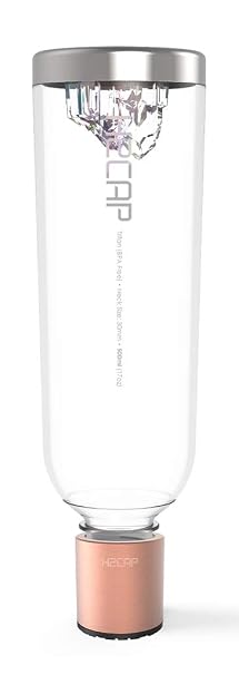 Plus Pink Gold Set Package 28mm - Real Molecular Hydrogen Rich Water Generator Bottle with Platinum SPE PEM Dual Chamber Technology Certified by Japan Hydrogen Water Promotion Association.