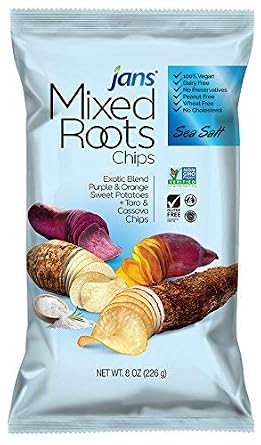 Mixed Roots Chips - All Natural Vegetable Chips (Sea Salt, 8 oz)