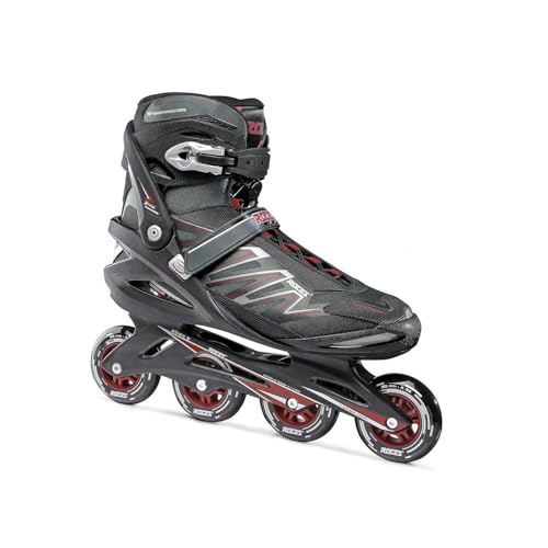 ROCES Mens Big ZYX Outdoor Breathable Fitness Comfortable Inline Skates | Memory Buckle, Power Strap, Fast Lacing System B, Extruded Aluminum Frame | Roces 90mm 82A Wheels