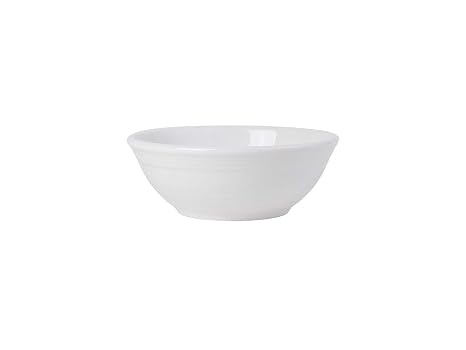 Tuxton China CWB-1303 Nappie, 13 oz., 5-58 Diameter x 2H, Round, Microwave and Dishwasher Safe, Oven Proof, Fully Vitrified, Ceramic, Concentrix, White, Pack of 12