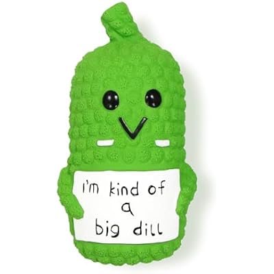 Pickle Squeaky Dog Toys, Novelty Funny Latex Chew Dog Toys for Teething Puppies, Mild Chewing Small, Medium, Large Dogs, Pet Dogs Supplies Newborn Puppy Gift
