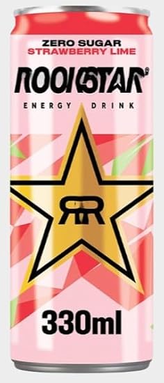 Energy Drink Strawberry Lime Can 330ml (Pack of 12) "A symphony of flavors" For All Occasions