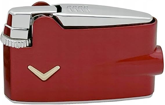 Ronson Varaflame mini flint action gas lighter - Red