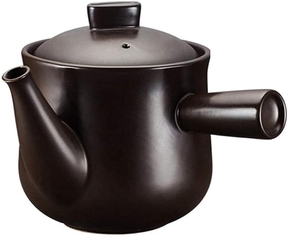 Stovetop Ceramic Cookware Ancient Cookware Traditional Clay Bean Pot Decoction Ceramic Casserole Chinese Medicine Decoction Pot Chinese Medicine Pot (1.8L)