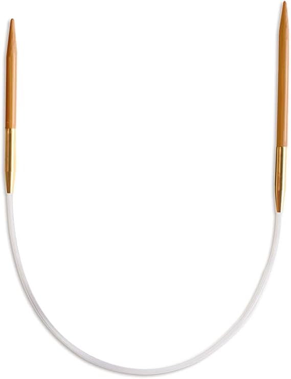 Seeknit Circular Knitting Needles, Bamboo, Brown, 23 cm x 4 mm