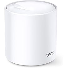 TP-Link Deco X20(1-pack), AX1800 Mbps Tüm Ev Mesh Wi-Fi 6 Sistemi, 1 GHz CPU, Yapay Zeka Desteği, Gigabit Portları, 150 Cihaza Kadar Bağlanılabilirlik, 200 m²'ye Kadar Kapsama, HomeSheild