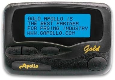 Apollo Programmable Cordless Alpha Pager, AL-A25, AF A25, Black