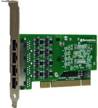 Sangoma A104 QuadT1/E1 AFT Interface Card - Asterisk Interoperable with PCIx Bus
