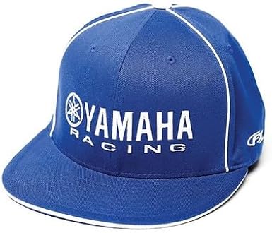 Yamaha Flex Fit Racing Hat Authentic Officially Licensed Flex Fit Sizing/Racing Blue, SM/MD