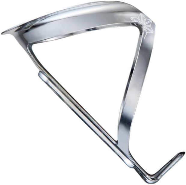 Supacaz Bottle Cage - Fly Cage Limited Aluminum - Platinum - Cycling Bottle Holder