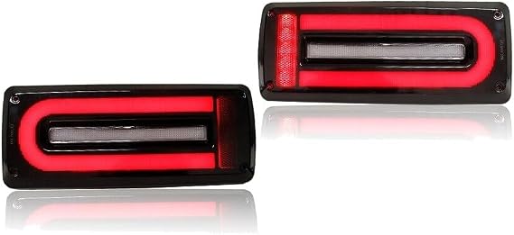 Tail Light Assembly Rear Side Black Red Smoked Brake with Bulb FMBWG9ASLRTLBL 463-820-19-64 4638201964