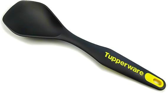 TUPPERWARE Kavramaya hazır servis kaşığı siyah-sarı D166 servis kaşığı
