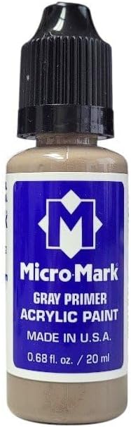 Micro-Mark Gray Primer Acrylic Paint, 20ml