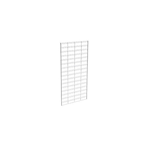 Econoco Slatgrid Panel, 2' 4' White Slat Grid Panel, Heavy Duty Retail Display, Pack of 3 | Heavy-gauge white wire panels for freestanding or wall-mounted retail displays, connect & configure for any floor plan
