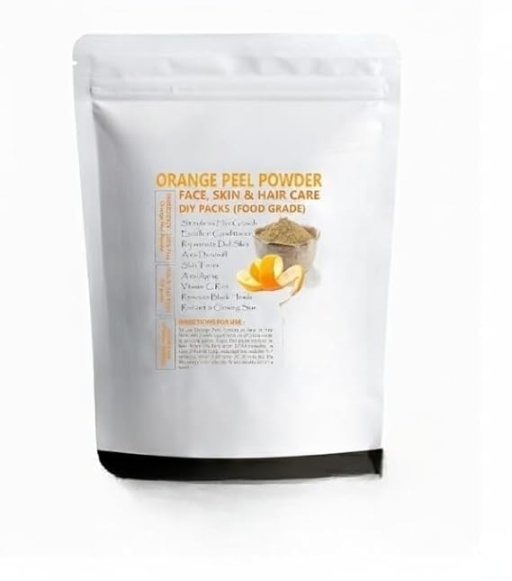 Orange Peel Powder For Radiant Skin & Body Nourishment - 200 g Pack of 1