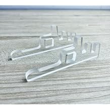 Acrylic Neon Sign Stand for Desk, 10 Tilt & 2-Level Height Adjustment, Desktop Neon Base, Fits Most Neon Signs (Transparent-Square)