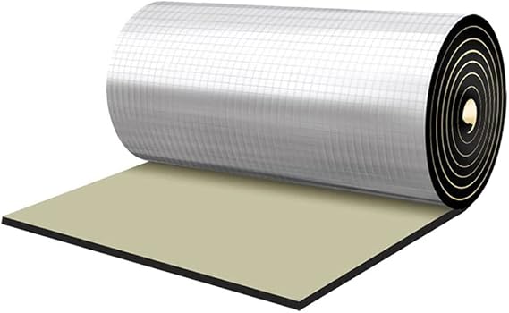 Car Heat Sound Deadening Insulation Mat, 197 Mil 6.5 Sqft Automobile Sound Deadening & Heat Insulation Material for Auto Hood Engine Roof Door and Trunk,40 Inch x 24 Inch, Aluminum Foil Finish