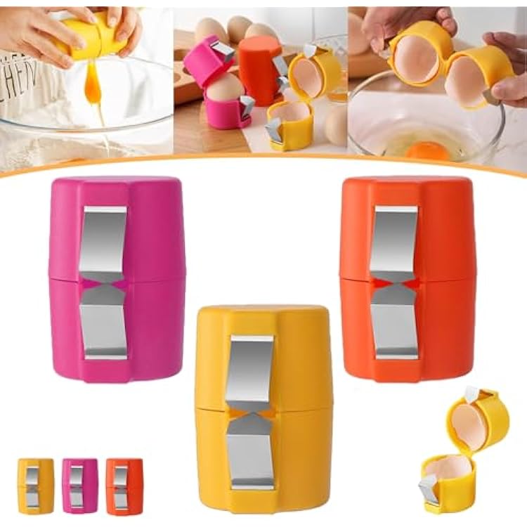2026 New Egg Shell Opener, Egg Cracker Tool for Raw Eggs, Egg Peeler for Hard Boiled Eggs, Egg Shell Separator Cutter Kitchen Gadgets