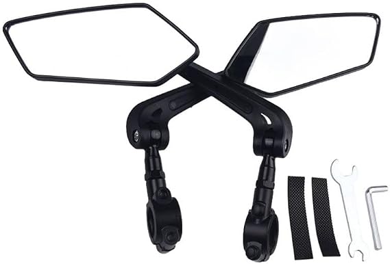 2PCS Bike Mirrors for Handlebars for Specialized Turbo Levo SL Comp 2025,360 Adjustable Rotatable Wide Angle Mirror Accessories