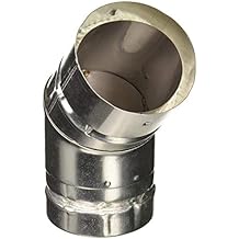 SELKIRK 243216 Pellet Pipe Elbow, 45 Degree