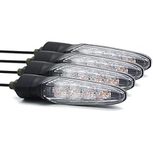 BSK Universal SMD LED Technology Turn Signal Lights for XJ6 XJR1300 XSR900 MT-01 MT-07 MT-09 MT-10 FZ1 FZ6 FZ7 FZ8 YFZ-R1 YFZ-R6 CB919 500R 600RR 650F 1000RR CRF450 Grom125 SV650N