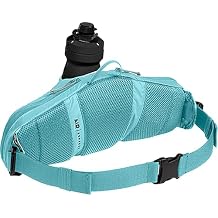 CamelBak Podium Flow 2 Waist Pack for Mountain Biking, Gravel Cycling - Contains 21 oz Podium Dirt Series Bike Bottle, Arctic Blue