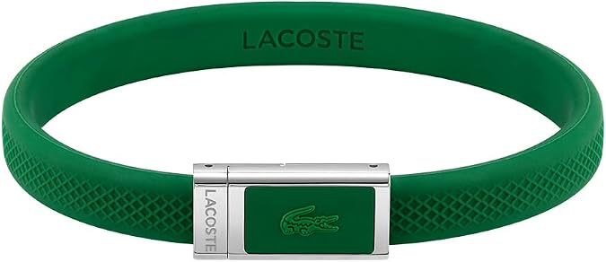Lacoste Men's LACOSTE.12.12 Collection Silicone Bracelet Embellished with Petit Piqué Pattern - 2040116
