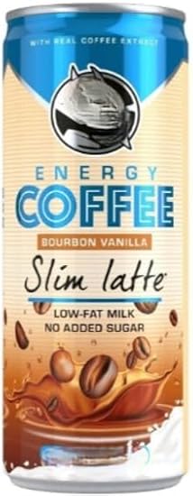 Energy Coffee - Provides Strength, Slim Latte, Vanilla Flavour 250ml (Pack of 36) "Deliciousness that brings a smile" For All Occasions''