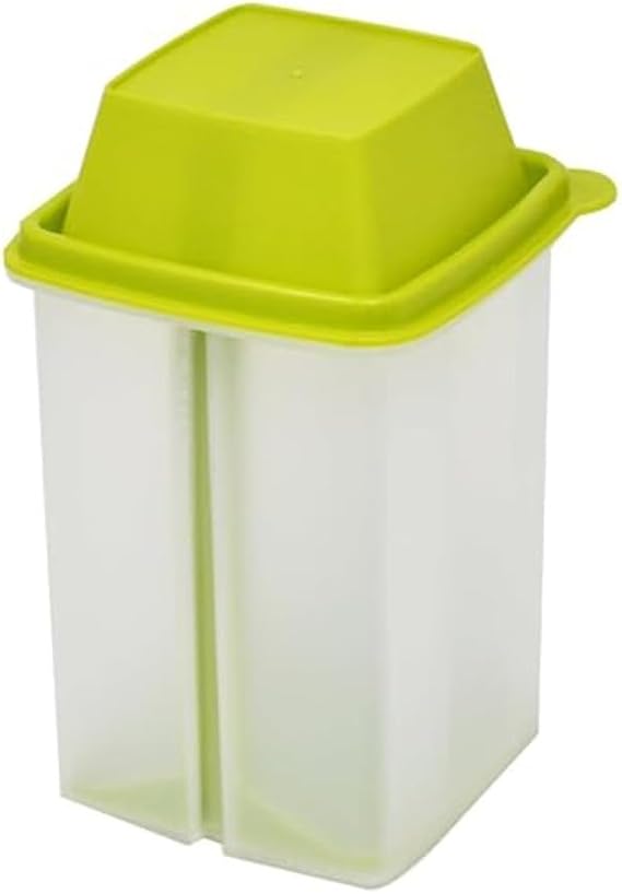 Pickling Container with Strainer and Tight-Sealing Lid for Kimchi Pickles Olives and Brined Vegetable Refrigerator Storage (green)