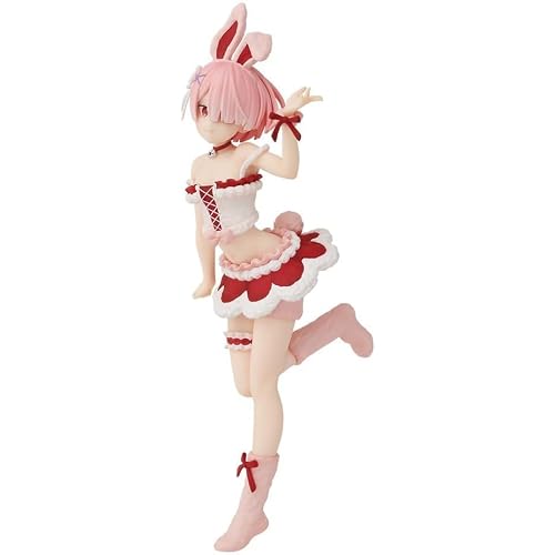 RemRemu Figures, Rem RamRamu Anime Figure Statues Anime Action Figurine Ornaments for Fans 19CM