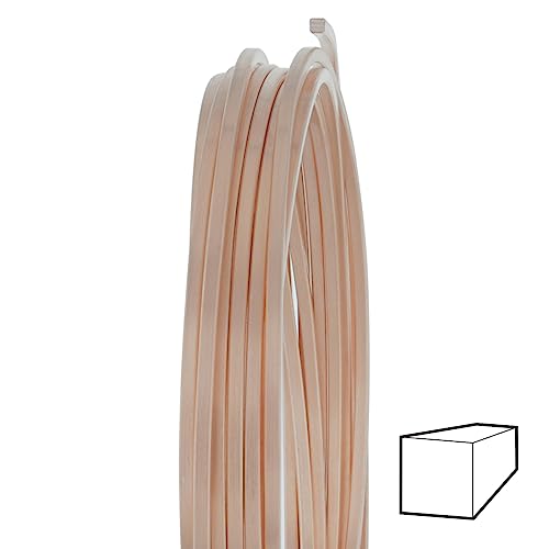 WireJewelry 16 Gauge Square Dead Soft 1420 Rose Gold Filled Wire - 25 Feet