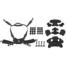 Dpofirs Helmet Dial Suspension System Set, Helmet Padding Kit with 3 Inside Liners, 4 Screws and Nuts, 24 Stickes, Helmet Chin Strap for Fast for MICH for Wendy Helmets