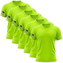 Patriot Crew Men's 6 Pack High-Vis Safety Fresh T-Shirt, American Graphic Tee, Patriotic, USA & Freedom Style Shirt