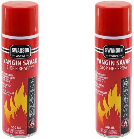 2 Adet Yangin SÖndÜrÜcÜ Sprey 500ml Ev & Ofİs & Oto AraÇ AteŞ BoĞucu KÖpÜk Tabaka OluŞturur