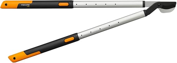 Fiskars SmartFit Loppers Bypass L86, Non-Stick Coating Blade | Cutting diameter: 5 cm, Hardened steel, Handle length: 66-90 cm, Black/Orange, 1013564