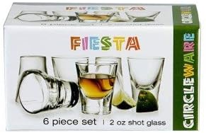 Circleware "Austria style 6 piece shot glass set (2 oz)