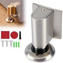 2026 New Door Wedge Stopper, Magnetic Doors Stoppers for Bottom of Door, Heavy Duty Magnetic Floor Door Stop No Drill Invisible Doorstops for Inside Door (Silver)