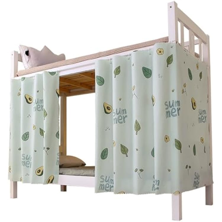 ITODA Bottom Bunk Bed Privacy Curtains for Dorm, Breathable Dustproof Blackout Single Sleeper Bed Canopy Cloth Curtain Shading Bedding Junior Students College Home Train Drapery - 1 PCS