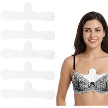 Nogeqi 5PCS Bra Liners for Sweat, Reusable Cotton Under Bra Sweat Liners for Women Sweating Absorb Supplies (White)