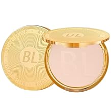 BLUE LOVE Pressed Powder Foundation - Lightweight, Oil-Free Compact Makeup, Medium to Full Coverage, Matte Finish, Shine Control, Long Lasting - For All Skin Types (Natural)