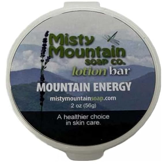 Mountain Energy - Solid Lotion Bar - Made with Natural Oils and Butters by Misty Mountain Soap Co.