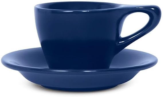 notNeutral Lino Porcelain Cup & Saucer Espresso 3 oz (Indigo)