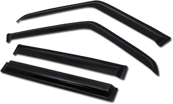 Classic Style Smoke Window Visors Deflector Vent Shade Guard 4 Pieces Compatible with 84-01 Jeep Cherokee