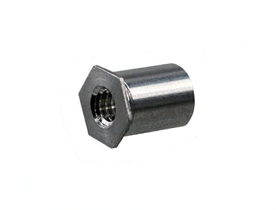 Unicorp ESOA-1032-14 516 Hex THR Hole Standoff, 10-32 THD x 0.437 lg, Aluminum QTY-10