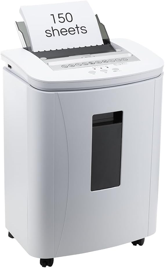 150-Sheet Auto Feed Paper Shredder for Home Office