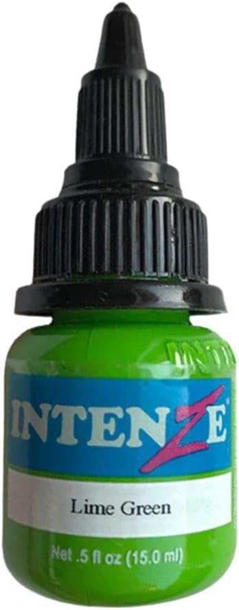 Intenze Tattoo Ink - Lime Green - 1/2oz Bottle