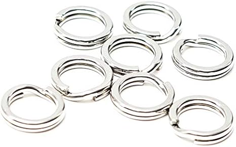 Nomad Design Heavy Duty Split Rings - Snap Ring, Split Ring, Lure Connector Fishing Pliers for Jigging Trolling and Saltwater Freshwater
